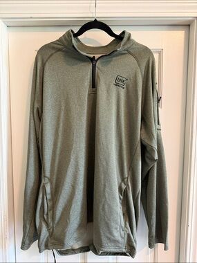 Perfection Men's Olive Green Zip-Up Sweater